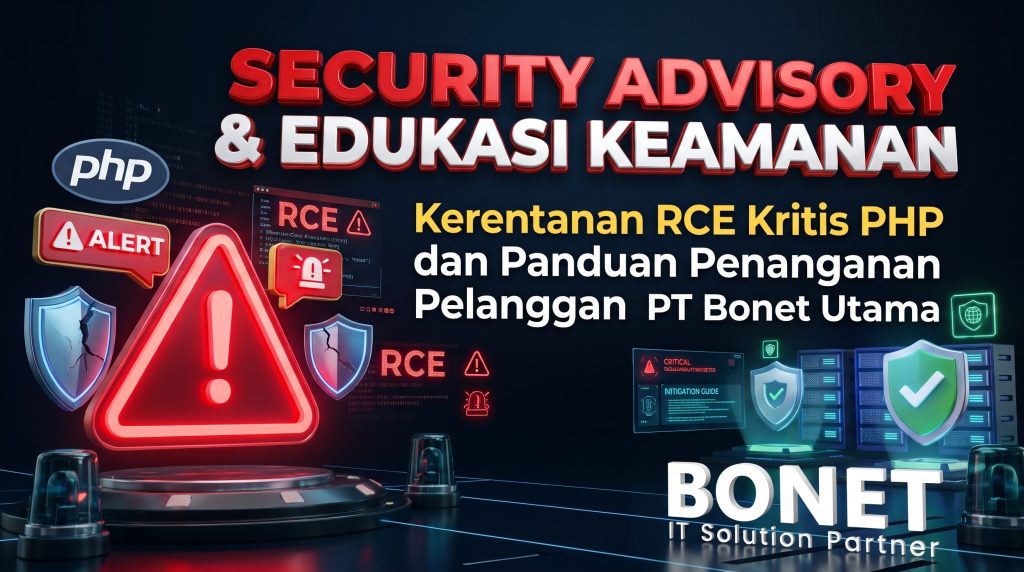 Security Advisory & Edukasi Keamanan: Kerentanan RCE Kritis PHP dan Panduan Penanganan Pelanggan PT Bonet Utama